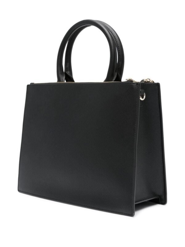 21509707_51571348_1000.jpg Just Cavalli logo-lettering faux-leather tote bag