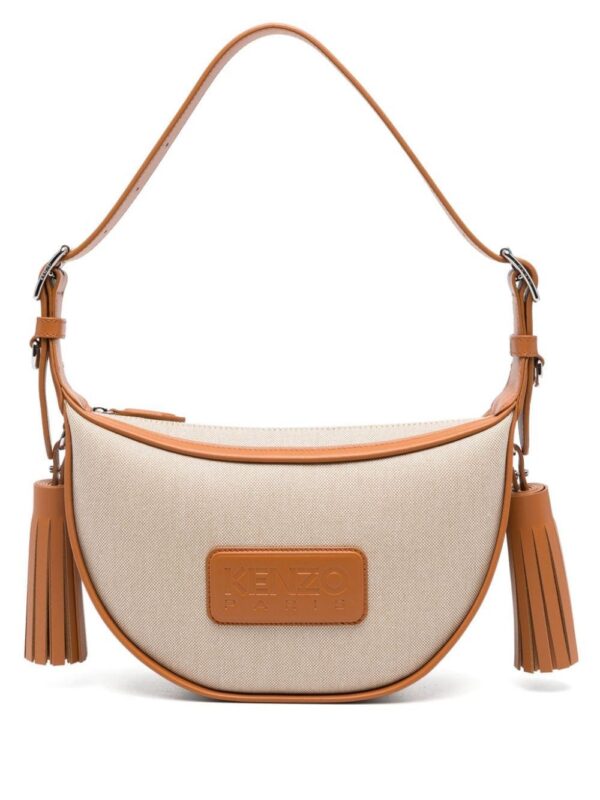21525580_51626314_1000.jpg Kenzo Kenzo 18 leather-trim shoulder bag