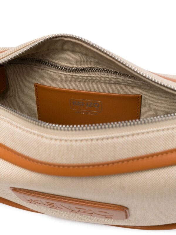 21525580_51626320_1000.jpg Kenzo Kenzo 18 leather-trim shoulder bag