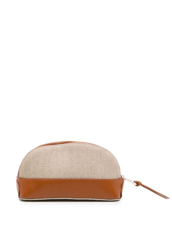 21535171_51688402_1000.jpg Chloé leather-trim linen pouch