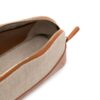 21535171_51688405_1000.jpg Chloé leather-trim linen pouch