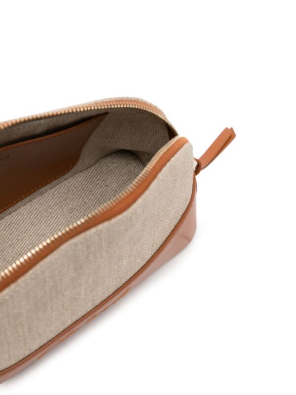 21535171_51688405_1000.jpg Chloé leather-trim linen pouch