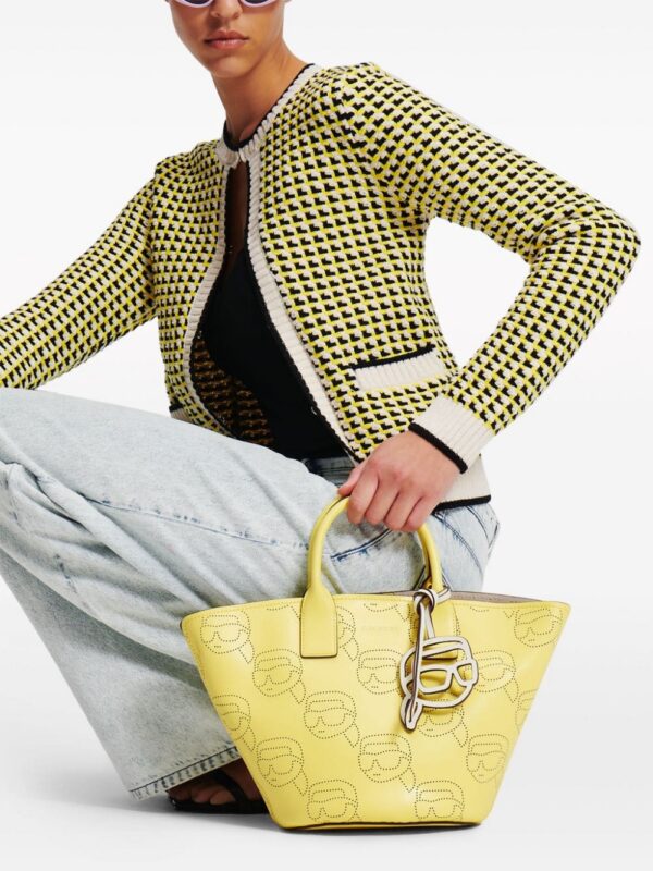 Karl Lagerfeld Ikonik perforated tote bag