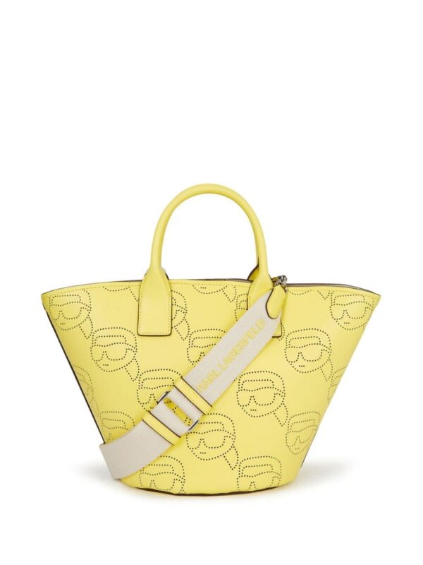 Karl Lagerfeld Ikonik perforated tote bag