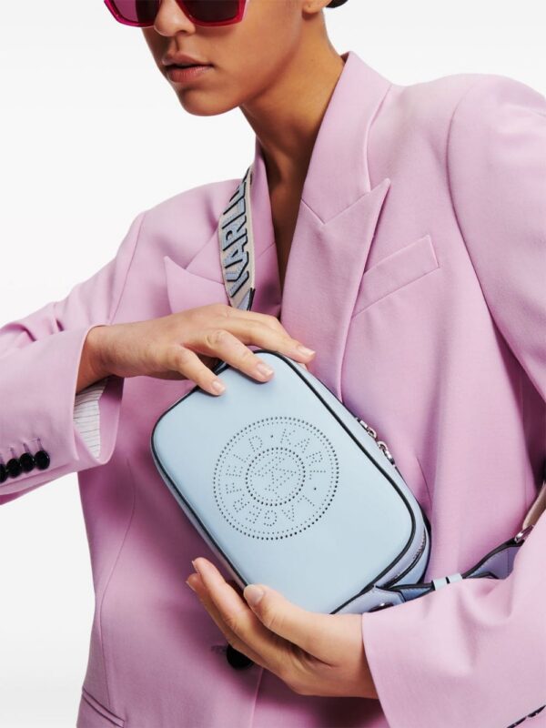 21539329_52497590_1000.jpg Karl Lagerfeld K/Circle perforated-logo crossbody bag