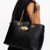21540236_52575267_1000.jpg Karl Lagerfeld Signature Fan leather tote bag
