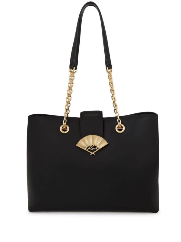 21540236_52575297_1000.jpg Karl Lagerfeld Signature Fan leather tote bag