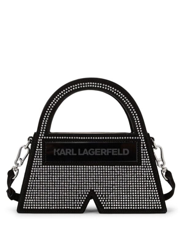 21540241_52497439_1000.jpg Karl Lagerfeld small Ikon K Crystal top-handle bag
