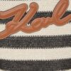 Karl Lagerfeld Signature Tulip raffia tote bag
