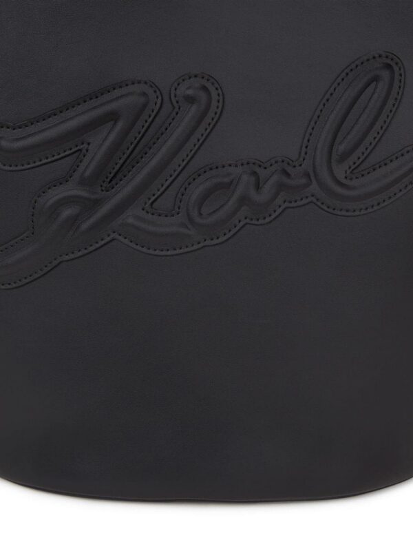 21540251_52498258_1000.jpg Karl Lagerfeld medium Signature Tulip leather tote bag