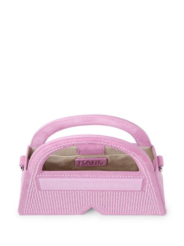 Karl Lagerfeld small Ikon K Crystal top-handle bag