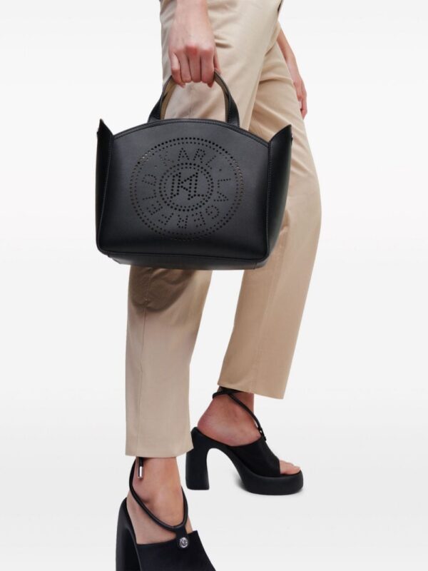 21540294_52474277_1000.jpg Karl Lagerfeld K/Circle perforated-logo tote bag