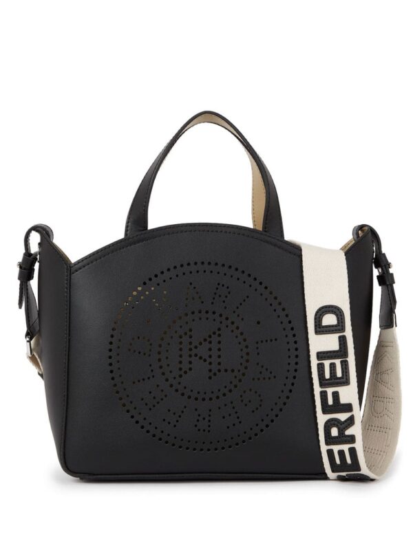 21540294_52474278_1000.jpg Karl Lagerfeld K/Circle perforated-logo tote bag
