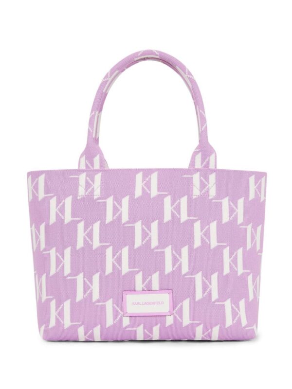 21540296_52496816_1000.jpg Karl Lagerfeld medium K/Monogram knitted tote bag