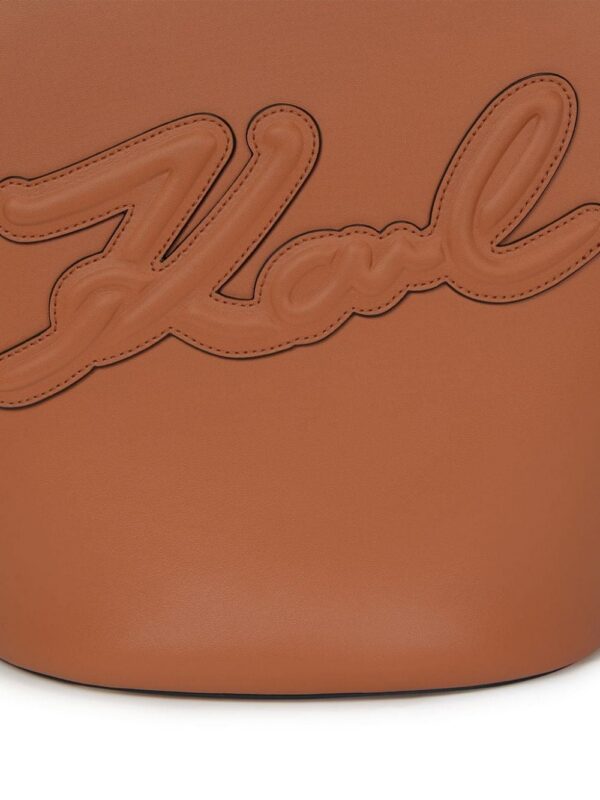 21540306_52497631_1000.jpg Karl Lagerfeld medium Signature Tulip leather tote bag