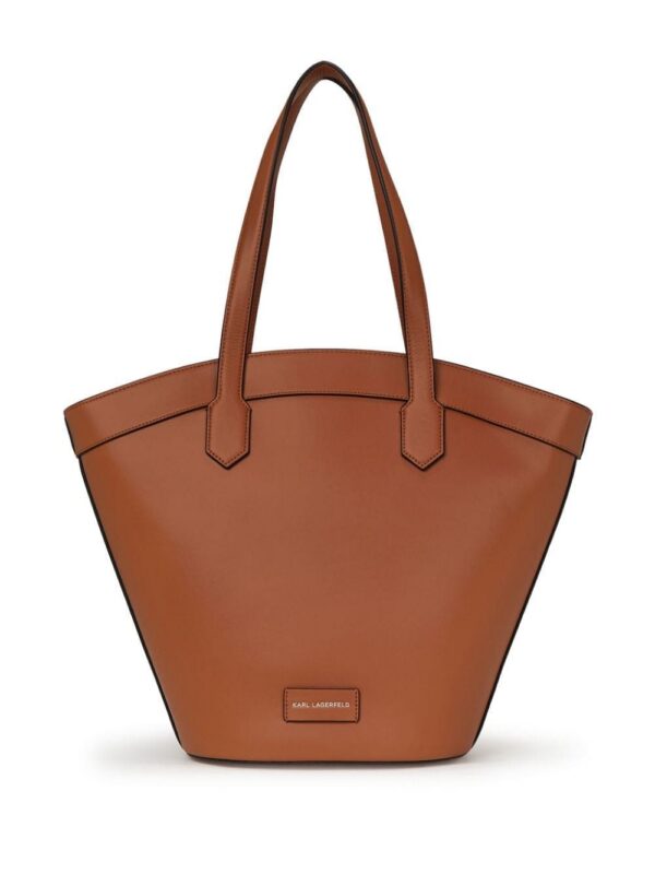 21540306_52497634_1000.jpg Karl Lagerfeld medium Signature Tulip leather tote bag