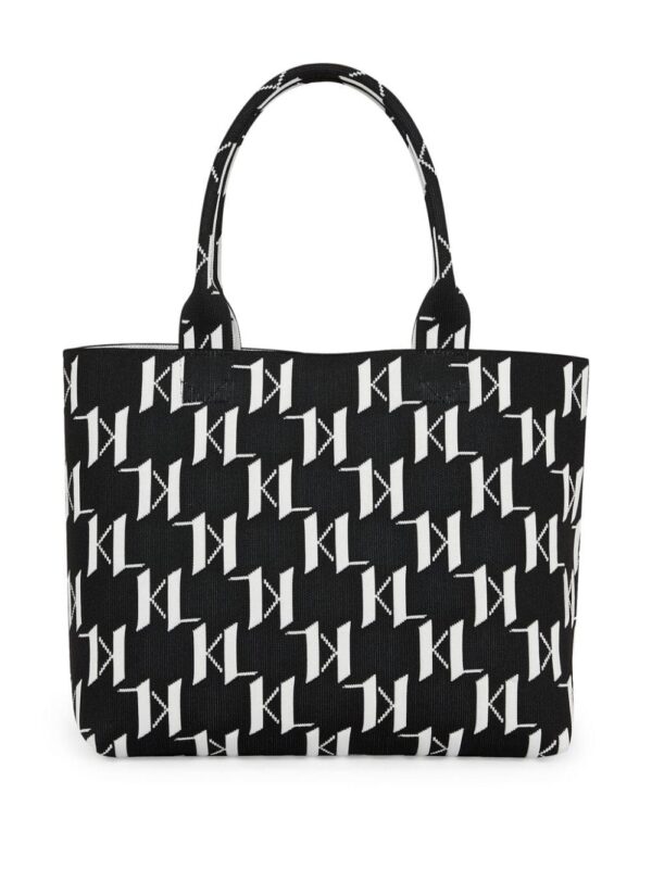 21540321_52497014_1000.jpg Karl Lagerfeld large K/Monogram knitted tote bag