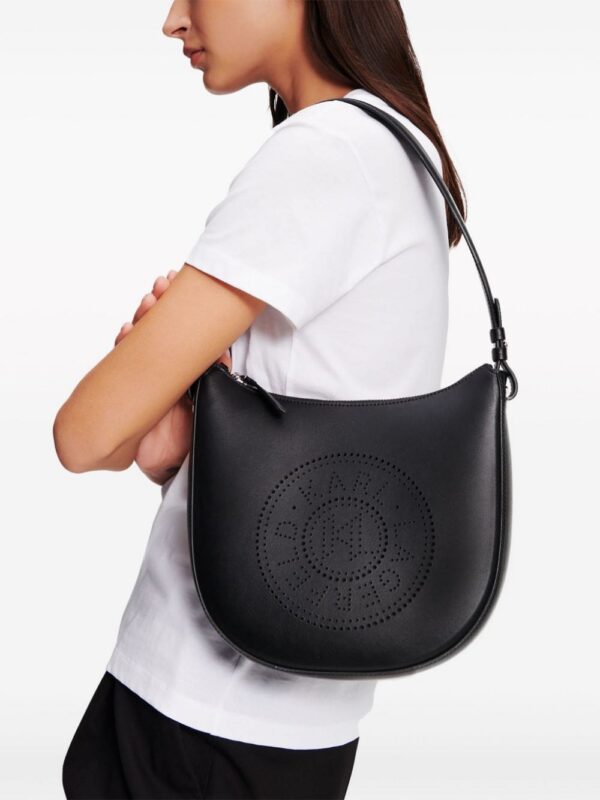 21540330_52474515_1000.jpg Karl Lagerfeld K/Circle Moon perforated-logo shoulder bag