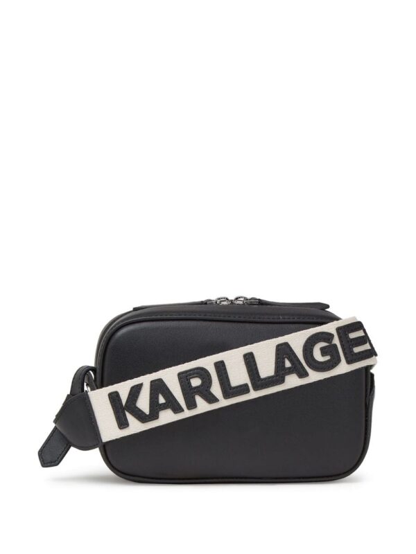 21541463_52481698_1000.jpg Karl Lagerfeld K/Circle perforated-logo crossbody bag