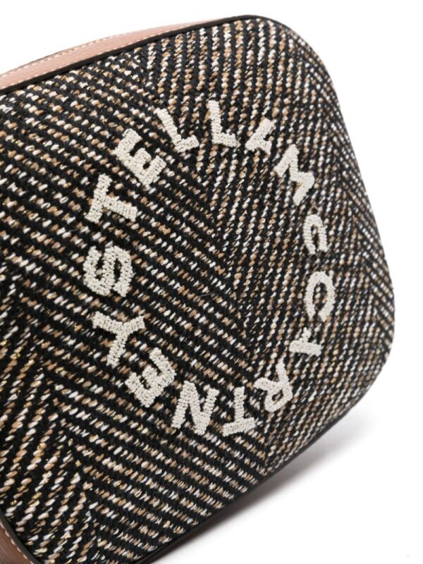 21572682_51579430_1000.jpg Stella McCartney logo-embroidered herringbone crossbody bag
