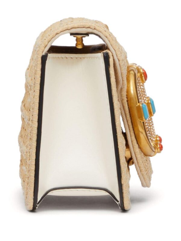 Valentino Garavani small Locò raffia shoulder bag