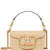 Valentino Garavani small Locò raffia shoulder bag