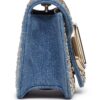 Valentino Garavani small Locò studded denim shoulder bag