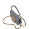 Valentino Garavani small Locò studded denim shoulder bag