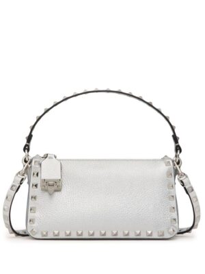 Valentino Garavani small Rockstud metallic crossbody bag