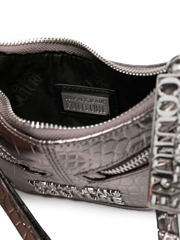 21688692_51681442_1000.jpg Versace Jeans Couture logo-plaque embossed-crocodile crossbody bag