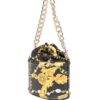 Versace Jeans Couture baroque-buckle bucket bag
