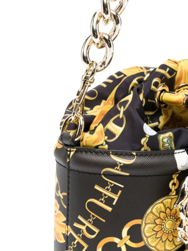 Versace Jeans Couture baroque-buckle bucket bag