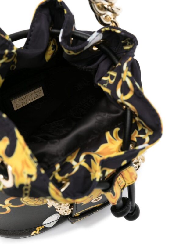 Versace Jeans Couture baroque-buckle bucket bag