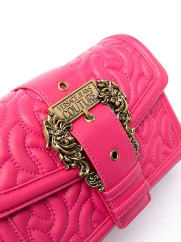 21765776_51738396_1000.jpg Versace Jeans Couture scarf-detailing logo-buckle shoulder bag