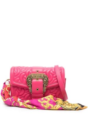21765776_51761704_1000.jpg Versace Jeans Couture scarf-detailing logo-buckle shoulder bag