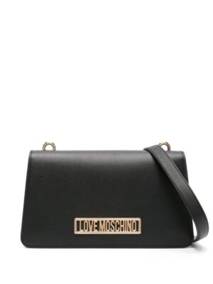21773629_52570313_1000.jpg Love Moschino logo-plaque leather shoulder bag
