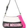 21773634_51656682_1000.jpg Love Moschino logo-embroidered panelled tote bag
