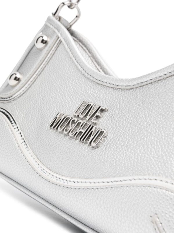21773640_51669001_1000.jpg Love Moschino metallic logo-lettering shoulder bag