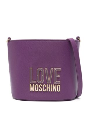 21773652_51678915_1000.jpg Love Moschino logo-lettering bucket bag