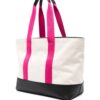 21773657_51658408_1000.jpg Love Moschino logo-embroidered colour-block tote bag