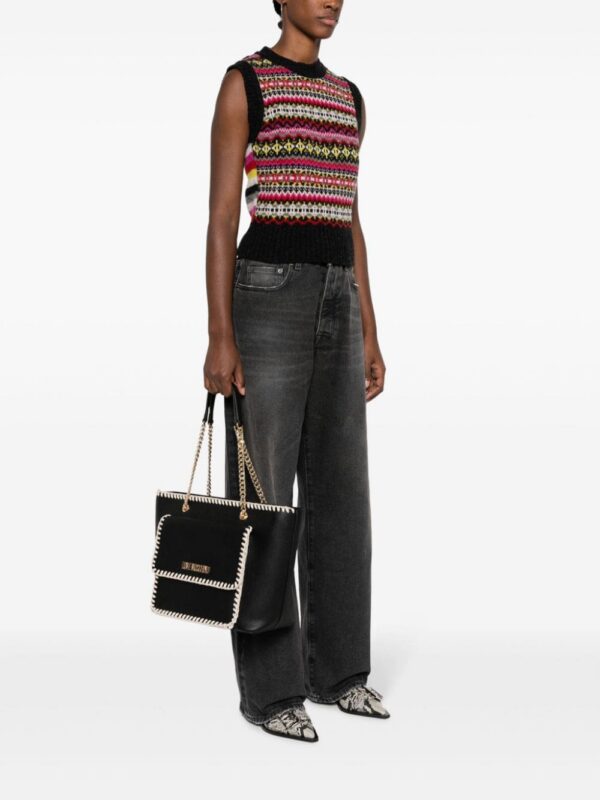 21773660_51657653_1000.jpg Love Moschino logo-lettering whipstitch-detail tote bag