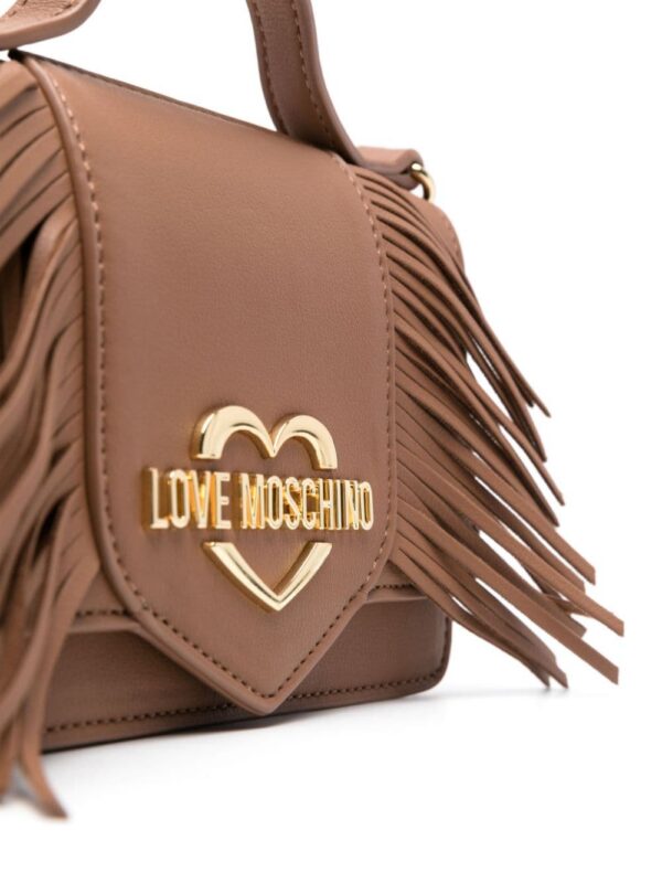21773671_51669147_1000.jpg Love Moschino logo-lettering fringed tote bag