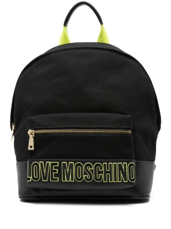 21773681_52280659_1000.jpg Love Moschino logo-embroidered backpack
