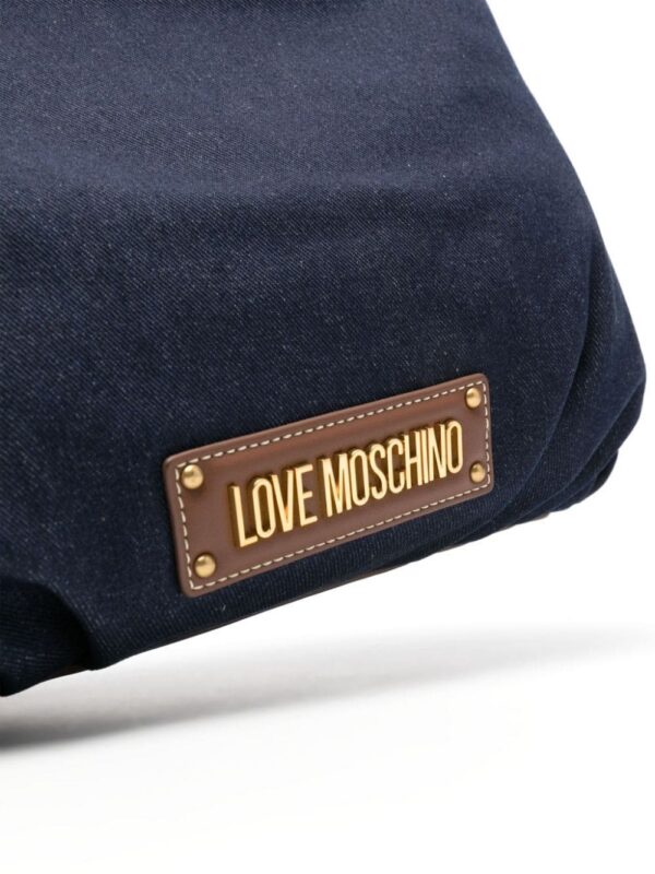 21773688_52265479_1000.jpg Love Moschino logo-lettering denim tote bag