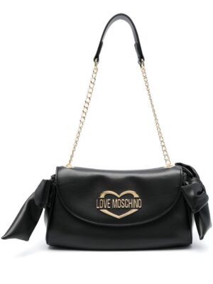 21776139_51669861_1000.jpg Love Moschino logo-lettering bow shoulder bag