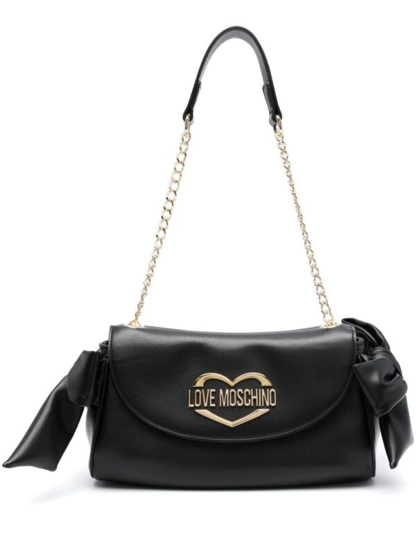 21776139_51669861_1000.jpg Love Moschino logo-lettering bow shoulder bag