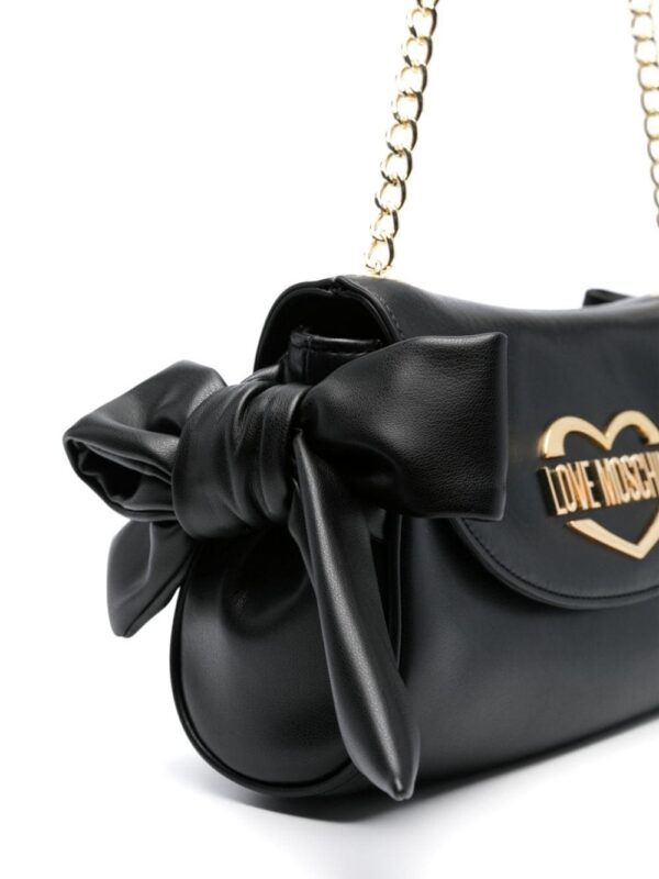 21776139_51669863_1000.jpg Love Moschino logo-lettering bow shoulder bag