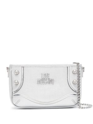 21776140_51671604_1000.jpg Love Moschino logo-lettering metallic shoulder bag