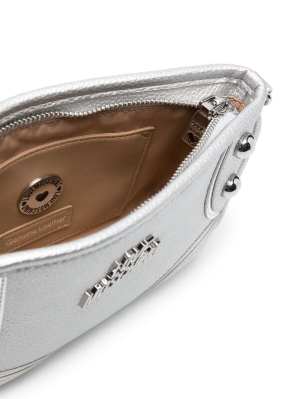 21776140_51671605_1000.jpg Love Moschino logo-lettering metallic shoulder bag
