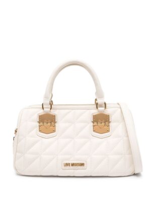 21776142_51666599_1000.jpg Love Moschino logo-lettering quilted tote bag